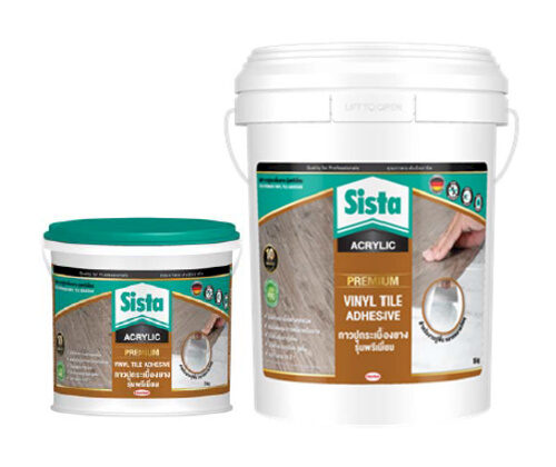 ซีสต้า กาวปูกระเบื้องยางเกรดพรีเมี่ยม Sista Premium Vinyl Tile Adhesive