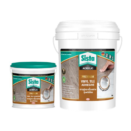 ซีสต้า กาวปูกระเบื้องยางเกรดพรีเมี่ยม Sista Premium Vinyl Tile Adhesive