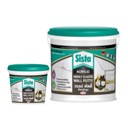 ซีสต้า ผลิตภัณฑ์ อุด ปะ โป๊ว Sista Highly Elastic Acrylic Wall Putty