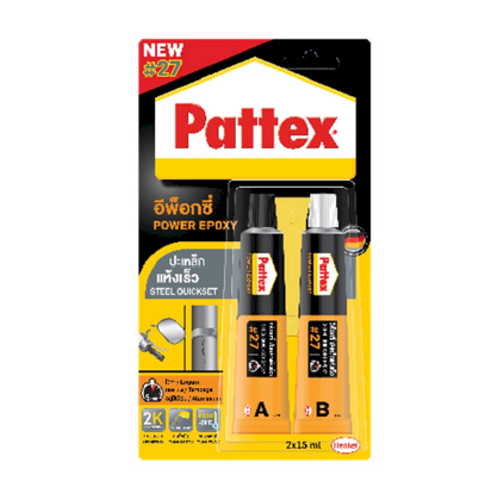 แพทเท็คส์ กาวอีพ๊อกซี่ปะเหล็ก PATTEX Epoxy Steel #27