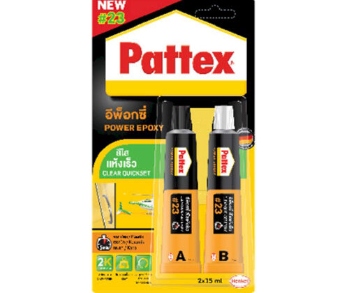 แพทเท็คส์ กาวอีพ๊อกซี่สีใส PATTEX Epoxy Clear #23